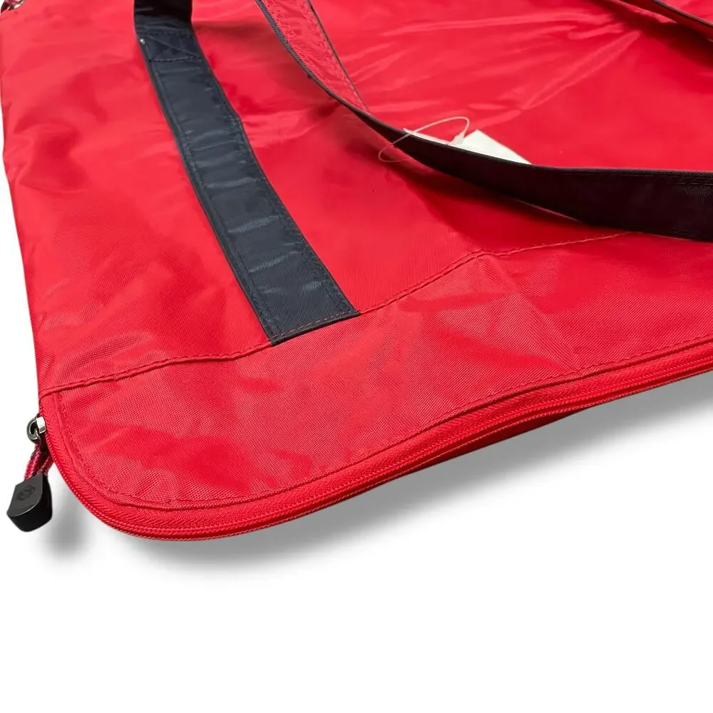 Samsonite Oceanside Beach Tote Bag Red Packable Mesh Bottom Travel Trolley Slv